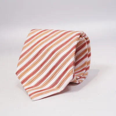 Cravate (Blanc, Rouge, Jaune) de Henry Morell Polyester