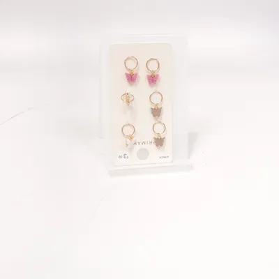 Earrings (White, Blue, Pink) from Primark Unknown metal