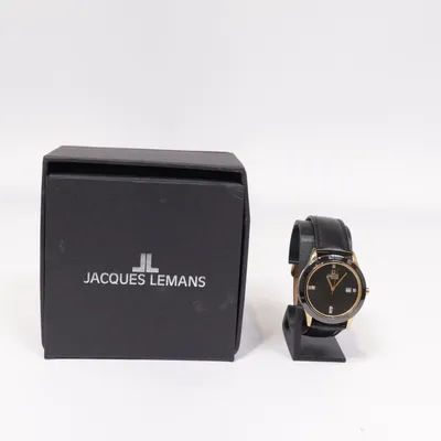 Armbandsur (Svart, Guldfärgad) från Jacques Lemans