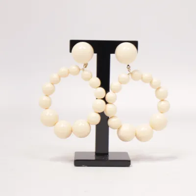 Boucles d'oreilles (Beige) de Sézane Métal inconnu