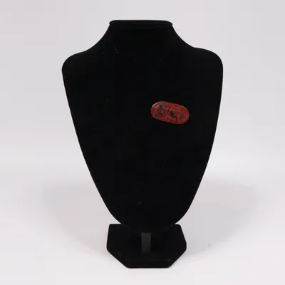 Broche (Bruin) van Handmade Onbekend materiaal