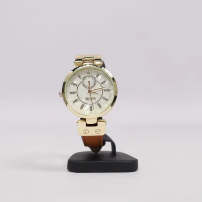 Armbanduhr (Braun, Gold) von Kensie