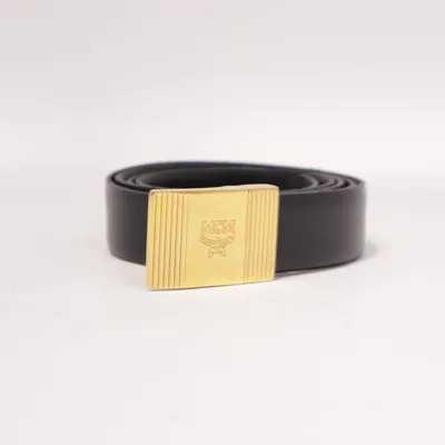 Ceinture (Noir, Or) de MCM