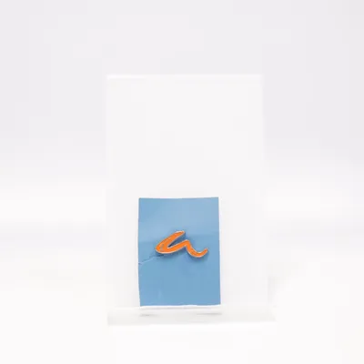 Lapel pin (Orange) from Evisu Unknown metal