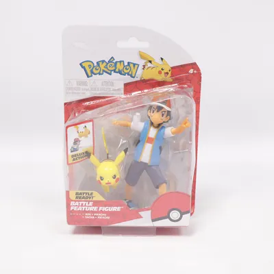 Legetøjsfigur (Ash + Pikachu) fra Pokémon