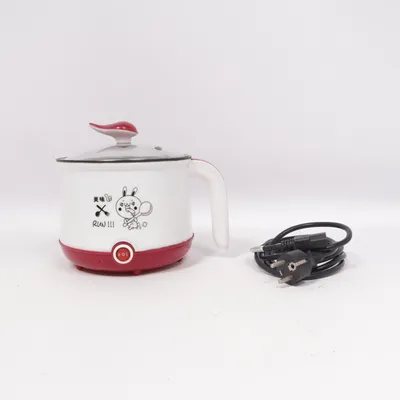 Huishoudelijk apparaat (Mini multicuiseur et cuiseur à riz électrique. Revêtement antiadhésif . Puissance de 300 à 600W.Il est conçu avec un couvercle en verre transparent et une poignée résistante à la chaleur pour une utilisation sécurisée.Multicuiseur portable, adapté à la cuisson, au ragoût et au chauffage.)