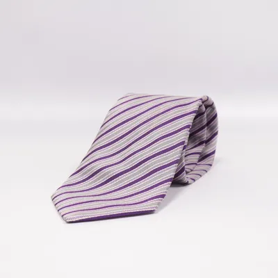 Tie (Purple, Silver) from Pal Zileri Silk
