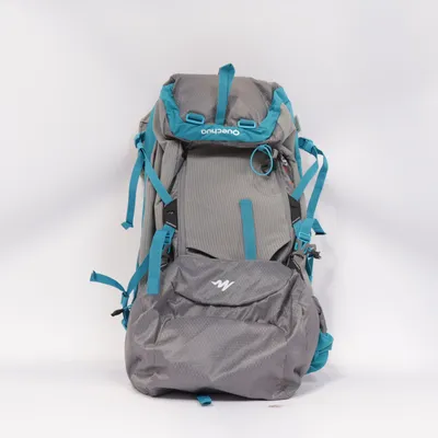 Vandrerygsæk (Grå, Blå) fra Quechua Polyamid, Polyester