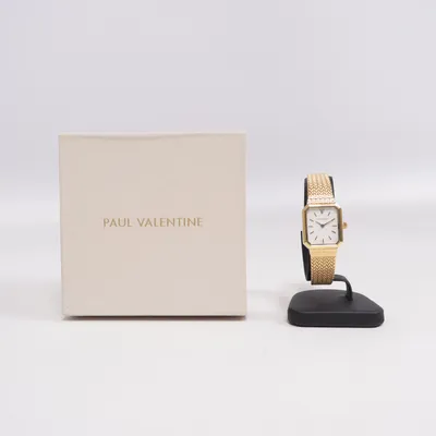 Armbanduhr (Gold, Weiß) von Paul Valentine
