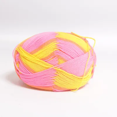 Garn (Rosa, Gul, Orange)