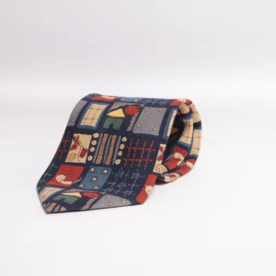 Stropdas (Blauw, Meerkleurig) van Reine Seide Zijde