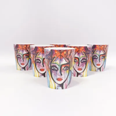 Drinking glass (Multicolored) from Rask & co