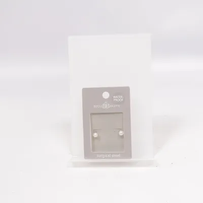 Earrings (White) from Bijou Brigitte Stainless steel