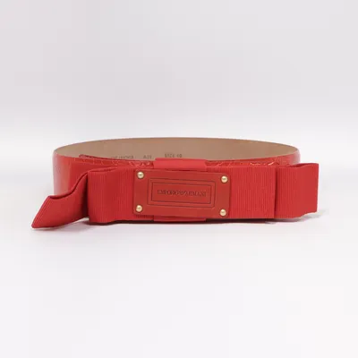 Belt (Red) from Emporio Armani Leather