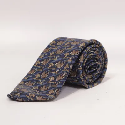 Krawatte (Blau, Mehrfarbig) von Hermès Seide
