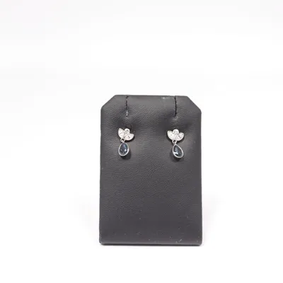 Earrings (Blue, Silver) from Swarovski Unknown metal
