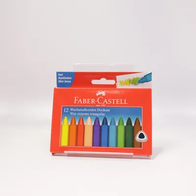 Farvekridt (Wachsmalkreiden Dreikant) fra Faber Castell