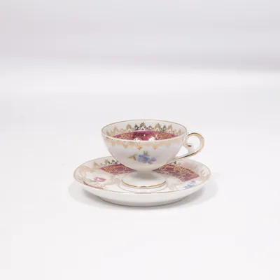 Tasse à café (Blanc, Violet, Multicolore) de Oscar Schlegelmilch