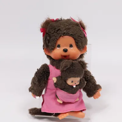 Zacht speeltje (Bruin, Roze) van Monchhichi Polyester