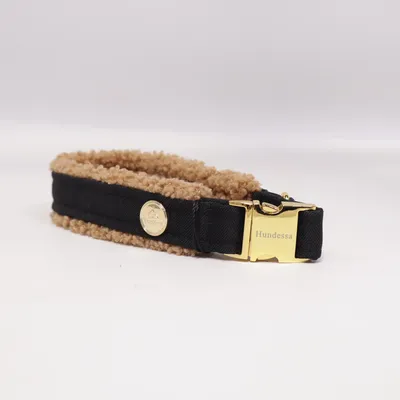 Dog collar (Black, Beige) from Hundens
