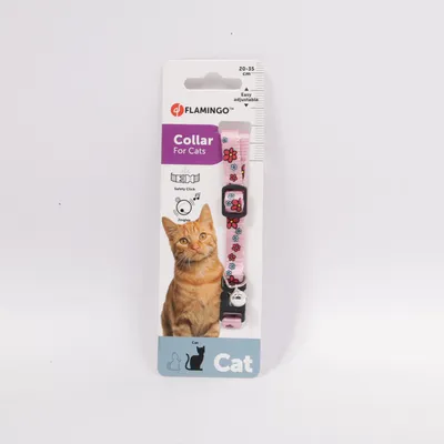 Cat collar (Pink, Multicolored) from Flamingo