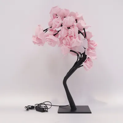 Bordlampe (Pink, Sort)