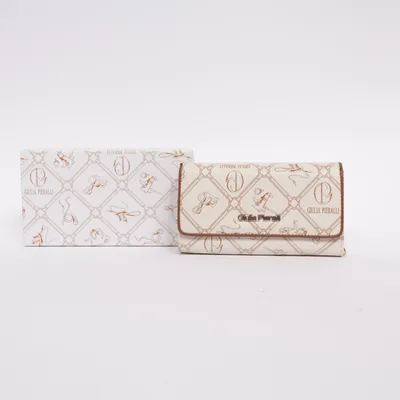 Portefeuille (Blanc, Marron) de Giulia Pieralli