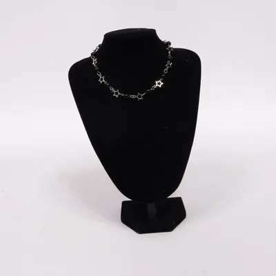 Collier (Noir, Argent) Métal inconnu