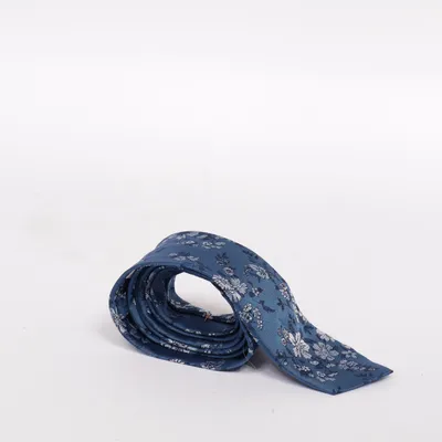 Cravate (Bleu) de Carl Gross Soie