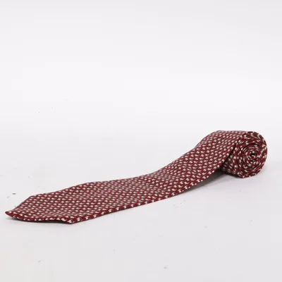Tie (Red, White) from Kailong Silk