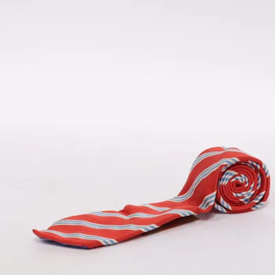 Tie (Red, Blue, White) from Daniels & Korff Cotton, Silk