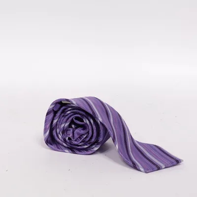 Krawatte (Lila, Weiß, Schwarz) von Canda C&A Polyester