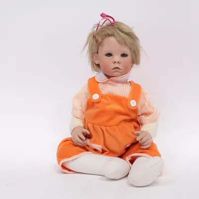 Porzellanpuppe (Orange, Weiß) von Sigikid