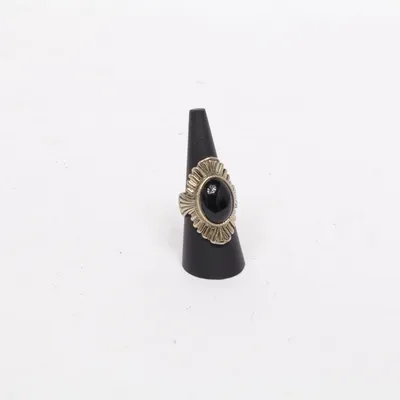 Ring (Silver, Black) Unknown metal
