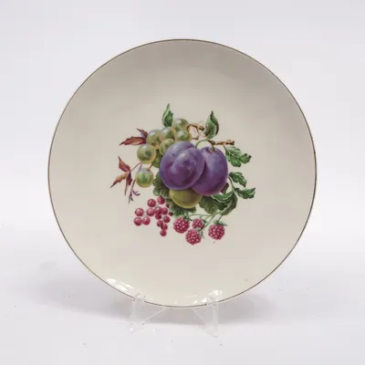 Assiette (Blanc, Multicolore) de Porzellan Manufaktur