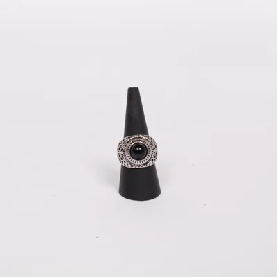 Bague (Argent, Noir) Métal inconnu