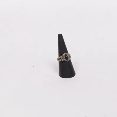 Ring (Silver, Black) Unknown metal
