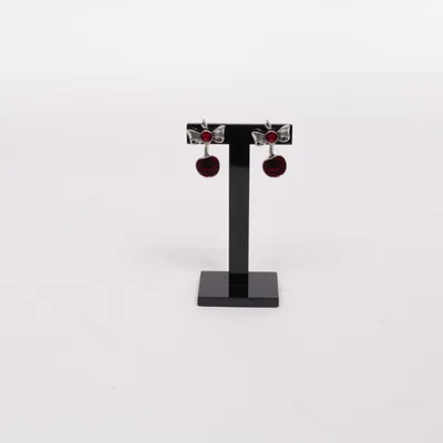 Boucles d'oreilles (Argent, Rouge) de Alchemy Métal inconnu