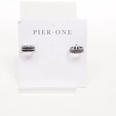 Ring (Zilver, Zwart) van Pier One Onbekend materiaal