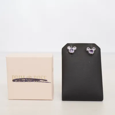 Boucles d'oreilles (Argent, Violet) de Disney Argent