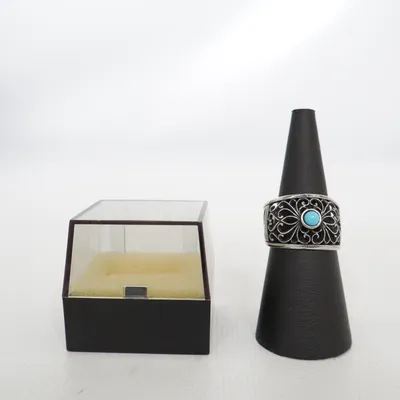 Bague (Argent, Turquoise) Argent