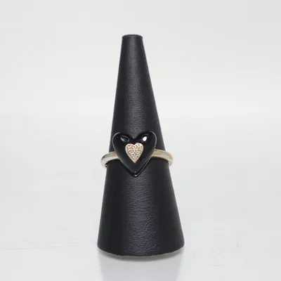 Ring (Svart, Guldfärgad) Silver