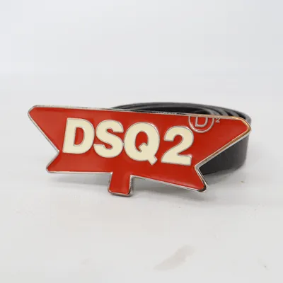 Bælte (Sort, Rød) fra Dsquared2 Læder
