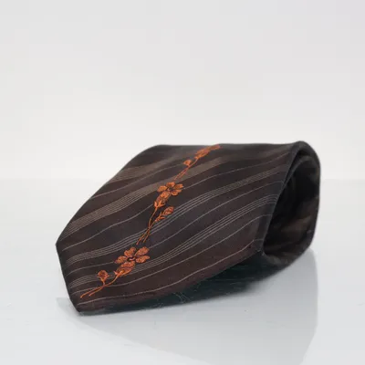 Krawatte (Braun, Orange) von Kenzo Homme Seide