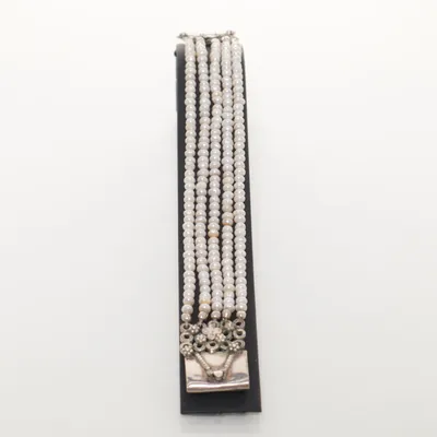 Armband (Wit, Zilver) Zilver