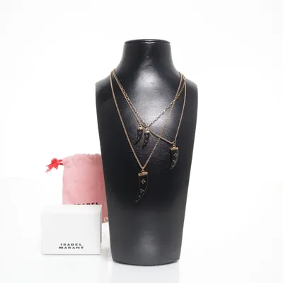 Necklace (Gold, Black) from Isabel Marant Unknown metal