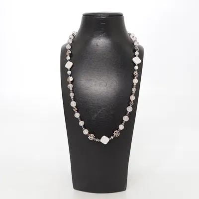 Necklace (Pink, Silver) from Kumkum Silver