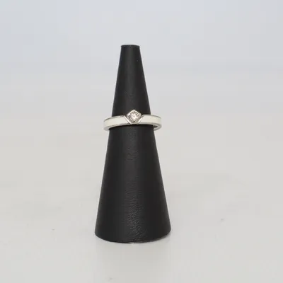 Ring (Silverfärgad, Vit, Transparent) Silver