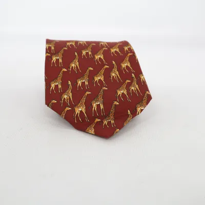 Tie (Red, Yellow, Multicolored) from Yves Saint Laurent Silk