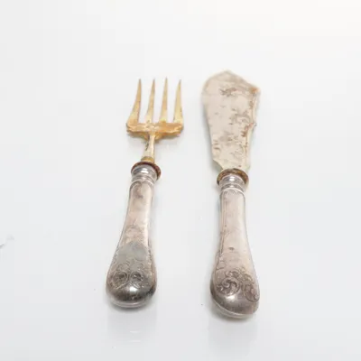 Serveringsbestick (Guldfärgad, Silverfärgad)